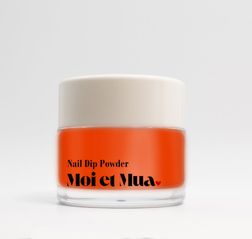 Summer Orange Dip Powder