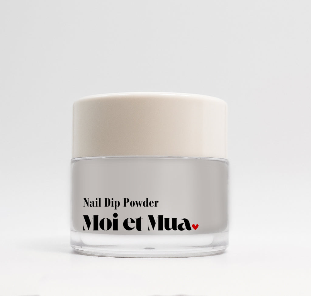 Shimmery Grey Dip Powder